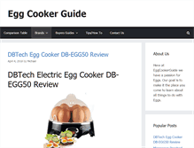 Tablet Screenshot of eggcookerguide.com